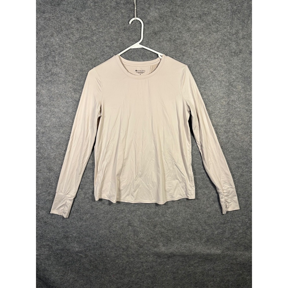 Athleta Long Sleeve Top Size S Activewear Split Back Athletic Shirt‎ Womens